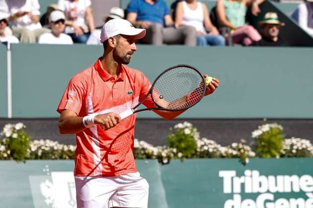 Novak Djokovic (SRB) , Schweiz, Tennis, Gonet Geneva Open ATP, Tennis Herren 250), Final Doppel,2025, Ariel Behar (URU) Joran Vliegen (BEL) vs. Sadio Doumbia (FRA) Fabien Reboul (FRA), 24.05.2025, Parc des Eaux-Vives, Genf, Schweiz Genf Parc des Eaux-Vives Genf Schweiz Copyright: xGrantxHubbsx