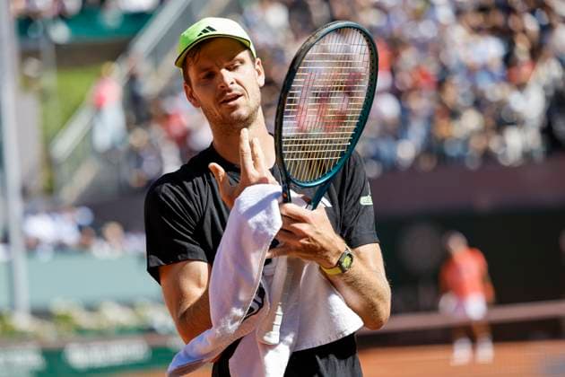 Hubert Hurkacz (POL) , Schweiz, Tennis, Gonet Geneva Open ATP, Tennis Herren 250), Final Doppel,2025, Ariel Behar (URU) Joran Vliegen (BEL) vs. Sadio Doumbia (FRA) Fabien Reboul (FRA), 24.05.2025, Parc des Eaux-Vives, Genf, Schweiz Genf Parc des Eaux-Vives Genf Schweiz Copyright: xGrantxHubbsx