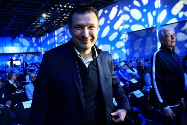 DEU, DFL, 2. FBL, Hertha BSC, Mitgliederversammlung, 25.05.2025, Messe Berlin, Berlin, DEU, DFL, 2. FBL, Hertha BSC, Mitgliederversammlung, im Bild Benjamin Weber (Sportdirektor, Hertha BSC Berlin) DFL - regulations prohibit any use of Photographs as image sequences and or quasi-video