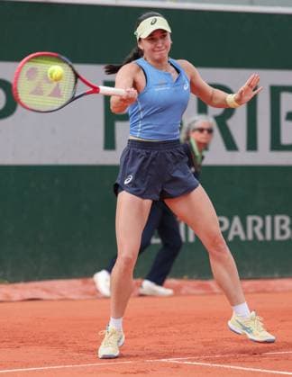 Eva Lys (GER) Tennis - French Open 2025 - Roland Garros - Paris - - France - 25 May 2025. Copyright: xJuergenxHasenkopfx