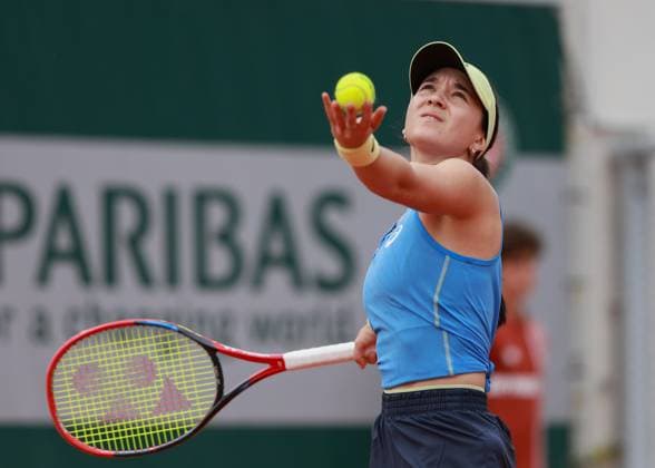 Eva Lys (GER) Tennis - French Open 2025 - Roland Garros - Paris - - France - 25 May 2025. Copyright: xJuergenxHasenkopfx