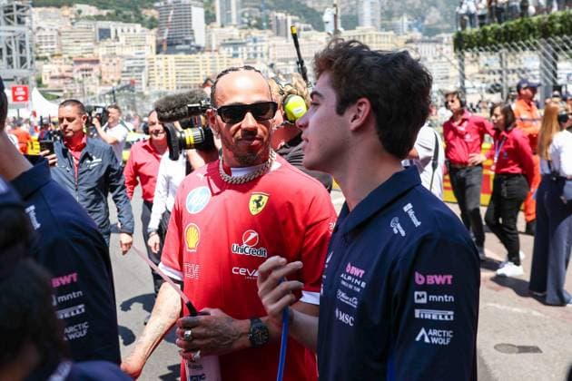 Lewis Hamilton (Scuderia Ferrari HP) bei der Driversparade, Rennen, Grosser Preis von Monaco, Motorsport, Herren, Formel 1, 25.05.2025 Monte Carlo Monaco MCO