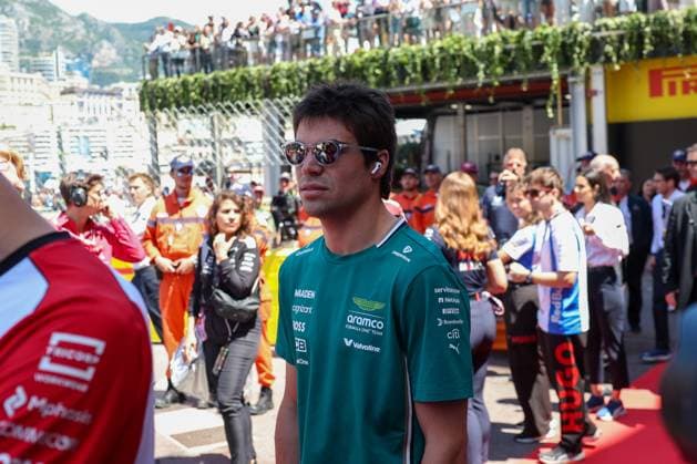 Lance Stroll (Aston Martin Aramco) bei der Driversparade, Rennen, Grosser Preis von Monaco, Motorsport, Herren, Formel 1, 25.05.2025 Monte Carlo Monaco MCO