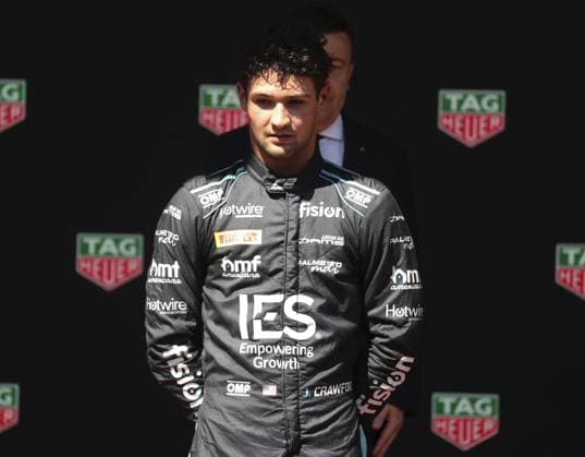 Course et podium formule 2 PHOTOPQR NICE MATIN Dylan Meiffret ; Monaco ; 25 05 2025 ; Course et podium de Formule 2, lors du 82e Grand prix de Monaco ICI : le n11 Jak Crawford, vainqueur de la course Monaco France  Copyright: xPHOTOPQR NICExMATIN MAXPPPxDylanxMeiffretx 20250525NIM5432 20250525NIM5432