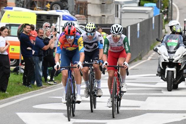 25-05-2025 Giro D italia; Tappa 15 Fiume Veneto - Asiago; 2025, Lidl - Trek; 2025, Movistar; 2025, Polti - Visit Malta; Konrad, Patrick; Milesi, Lorenzo; Bais, Mattia; Ca Del Poggio; 