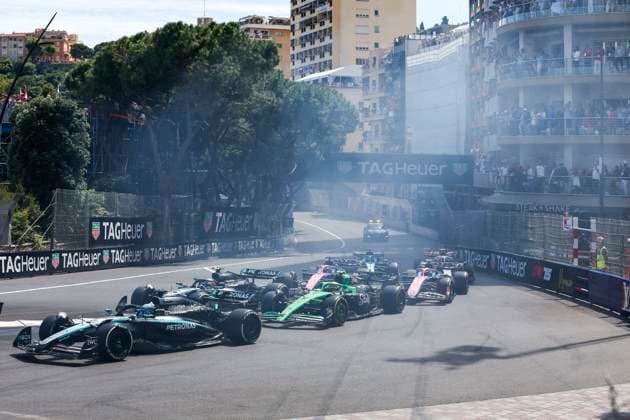 F1 - MONACO GRAND PRIX 2025 Race start during the Formula 1 Tag Heuer Grand Prix de Monaco, 8th round of the 2025 FIA Formula One World Championship, WM, Weltmeisterschaft from May 23 to 25, 2025 on the Circuit de Monaco, in Monte-Carlo, Monaco - Monte-CarloMonaco  Copyright: xDPPIx