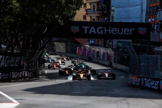 F1 - MONACO GRAND PRIX 2025 Race start during the Formula 1 Tag Heuer Grand Prix de Monaco, 8th round of the 2025 FIA Formula One World Championship, WM, Weltmeisterschaft from May 23 to 25, 2025 on the Circuit de Monaco, in Monte-Carlo, Monaco - Monte-CarloMonaco  Copyright: xDPPIx