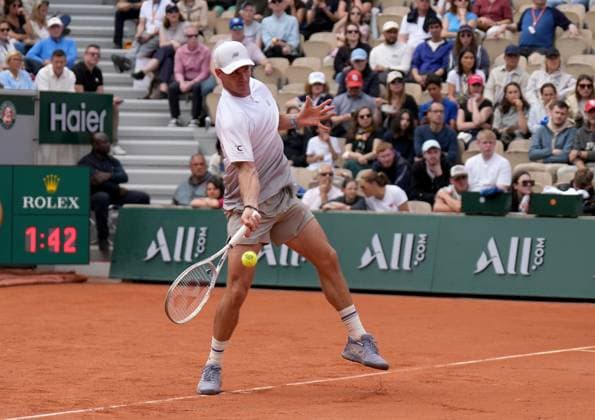 TENNIS - French Open 2025 PARIS,FRANCE,25.MAY.25 - TENNIS - ATP, Tennis Herren World Tour, French Open, Roland Garros, Grand Slam. Image shows Tommy Paul (USA).  GEPAxpictures xMichaelxRiedler