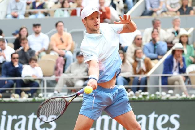 ROLAND GARROS 2025 Thierry Larret MAXPPP - PARIS (75) 25 05 2025 Thierry Larret Maxppp. Tennis. Roland Garros 2025. Internationaux de France de tennis. Stade Roland Garros, Paris (75). Le 25 mai. Court Phillipe Chatrier : Lorenzo MUSETTI (ITA) vs Yannick HANFMANN (GER) - Tennis. Roland Garros 2025. French Open tennis tournament. Roland Garros Stadium, Paris (75) PARIS (75) STADE ROLAND GARROS PARIS ILE DE FRANCE FRANCE  Copyright: xMAXPPPxThierryxLarretx TLR202505256016 TLR202505256016
