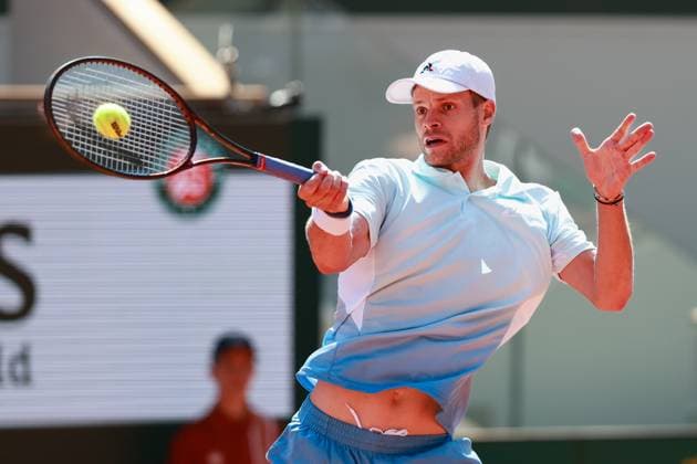 Yannick Hanfmann (GER) Tennis - French Open 2025 - Roland Garros - Paris - - France - 25 May 2025. Copyright: xJuergenxHasenkopfx
