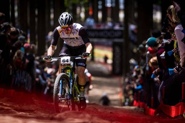 Czech Jan Saska competes during the Mountain bike cross country Men Elite World Cup event, Nove Mesto na Morave, Czech Republic, May 24, 2025. (CTKxPhoto JaroslavxSvoboda) CTKPhotoP2025052504052  CTKPhotoP2025052504052