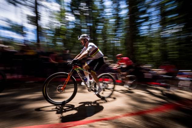 Alan Hatherly South Africa competes during the Mountain bike cross country Men Elite World Cup event, Nove Mesto na Morave, Czech Republic, May 24, 2025. (CTKxPhoto JaroslavxSvoboda) CTKPhotoP2025052504066  CTKPhotoP2025052504066