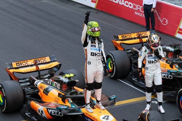 Winner, Sieger, Lando Norris (McLaren Formula 1 Team), Rennen, Grosser Preis von Monaco, Motorsport, Herren, Formel 1, 25.05.2025 Monte Carlo Monaco MCO