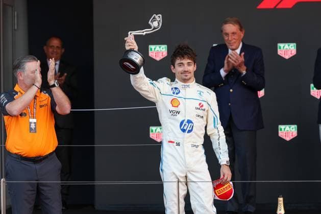 2 Platz Charles Leclerc (Scuderia Ferrari HP), Rennen, Grosser Preis von Monaco, Motorsport, Herren, Formel 1, 25.05.2025 Monte Carlo Monaco MCO