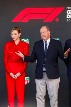 Princess Charlene and Prince Albert II of Monaco, F1 Grand Prix of Monaco at Circuit de Monaco on May 25, 2025 in Monte-Carlo, Monaco. (Photo by HOCH ZWEI) Monte-Carlo Monaco
