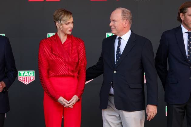 Charlene Lynette Grimaldi, Fuerstin von Monaco und Fuerst von Monaco Albert II, Rennen, Grosser Preis von Monaco, Motorsport, Herren, Formel 1, 25.05.2025 Monte Carlo Monaco MCO