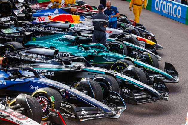 Sport Bilder des Tages Parc Ferme, F1 Grand Prix of Monaco at Circuit de Monaco on May 25, 2025 in Monte-Carlo, Monaco. (Photo by HOCH ZWEI) Monte-Carlo Monaco