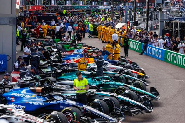 Parc Ferme, F1 Grand Prix of Monaco at Circuit de Monaco on May 25, 2025 in Monte-Carlo, Monaco. (Photo by HOCH ZWEI) Monte-Carlo Monaco