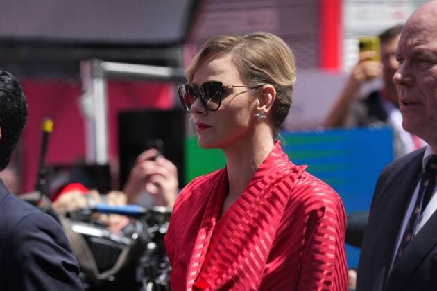 Formel 1 Grand Prix Monaco 2025 25.05.2025, Circuit de Monaco, Monte Carlo, Formel 1 Grand Prix Monaco 2025 ,im Bild Charlene Lynette Grimaldi, Fürstin von Monaco mit Ehemann Albert II., Fürst von Monaco.