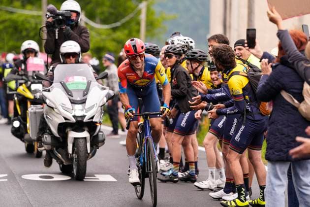 Verona Quintanilla Carlos of Lidl-Trek during the stage 15 of the Giro dÕItalia from Fiume Veneto to Asiago, Italy and Slovenia- Sunday, May 25, 2025. - cycling.  Copyright: xFabioxFerrari LaPressex
