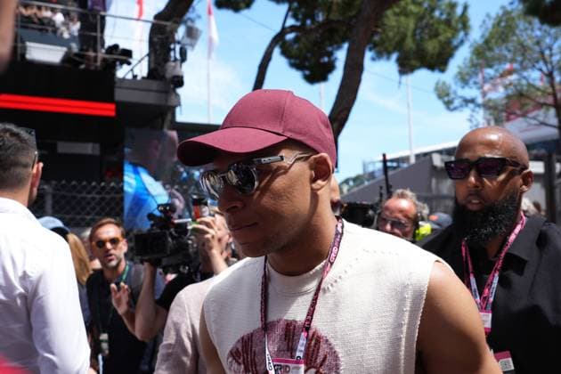Formel 1 Grand Prix Monaco 2025 25.05.2025, Circuit de Monaco, Monte Carlo, Formel 1 Grand Prix Monaco 2025 ,im Bild Französischer Fussballspieler Kylian Mbappe (Real Madrid)