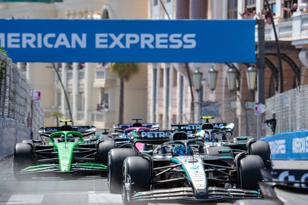 Formel1 GP Monaco Sonntag, 25.05.2025 George Russell 63, Mercedes-AMG Petronas F1 Team, Rennstart; Formel1 GP Monaco Sonntag, 25.05.2025 Copyright: xBEAUTIFULxSPORTS Erlhofx