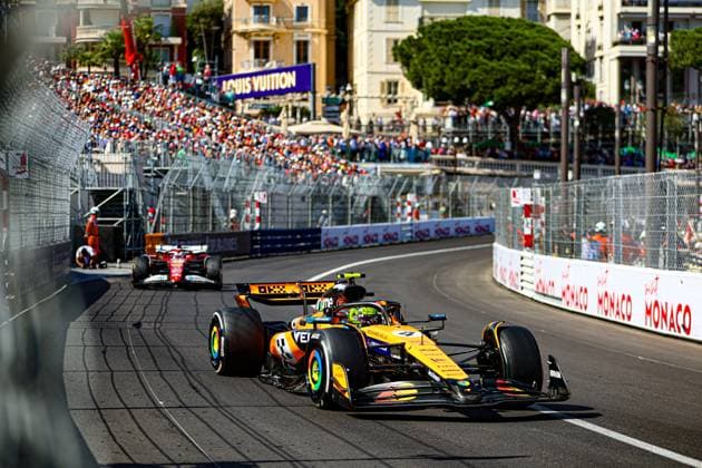 May 25, 2025, Montecarlo, Monaco, Monaco: Lando Norris (GBR) - McLaren Formula 1 Team - McLaren MCL39 - Mercedes during the Race, Sunday, Formula 1 Tag Heurer Grand Prix de Monaco 2025 at Monte Carlo (MC), may 23-25 2025 Montecarlo Monaco - ZUMAm217 20250525_zsp_m217_044 Copyright: xAlessioxDexMarcox