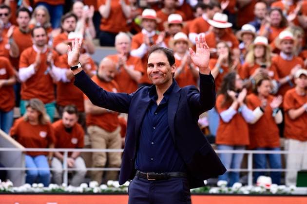 Tennis, French Open, Rafael Nadal wird mit Abschiedszeremonie geehrt TENNIS : Hommage a Rafael Nadal - Roland Garros 2025 - 25 05 2025 Tribute to Rafael Nadal ( Spain ) during the 2025 French Open at Roland Garros on May 25, 2025 in Paris, France. ( Photo Dante Badano PSNewz ) - ParisFrance  Copyright: xx