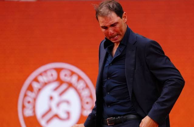 Tennis, French Open, Rafael Nadal wird mit Abschiedszeremonie geehrt Rafa Nadal is honoured in a farewell ceremony on Philippe Chatrier Court French Open Tennis, Day One, Tennis, Roland Garros, Paris, France - 25 May 2025 EDITORIAL USE ONLY No use with unauthorised audio, video, data, fixture lists, club league logos or live services. Online in-match use limited to 120 images, no video emulation. No use in betting, games or single club league player publications.  Copyright: xJavierxGarcia Shutterstockx 15314618cp
