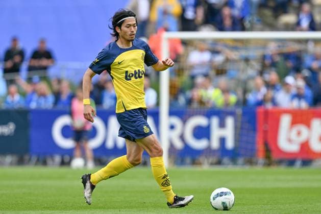 250525 Royale Union Saint-Gilloise vs AA Gent Koki Machida (28) of Union pictured during the Jupiler Pro League season 2024 - 2025 matchday 10 of the Champions Play offs between Royale Union Saint-Gilloise and AA Gent on May 25 , 2025 in Saint-Gilles - Vorst, Belgium. (Photo by David Catry Isosport) Saint-Gilles - Vorst Belgium  Copyright: xDavidxCatryx 20250525DC2_1753