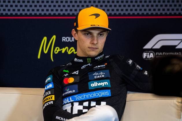 Formel1 GP Monaco Sonntag, 25.05.2025 Oscar Piastri 81, McLaren Formula 1 Team in der Pressekonferenz; Formel1 GP Monaco Sonntag, 25.05.2025 Copyright: xBEAUTIFULxSPORTS Erlhofx