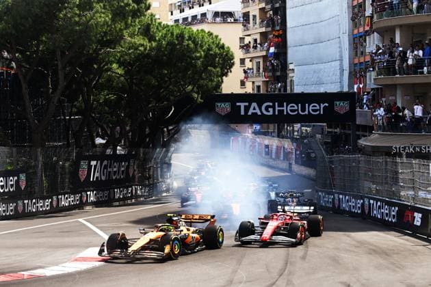 May 25, 2025, Piombino, Piombino, Italy: Start Race in Monte Carlo ,During Fia Formula One World Championship, WM, Weltmeisterschaft F1 Monaco Grand Prix 2025, 25 May In Monte Carlo , Monaco Piombino Italy - ZUMAb336 20250525_zsp_b336_017 Copyright: xLucaxBarsalix