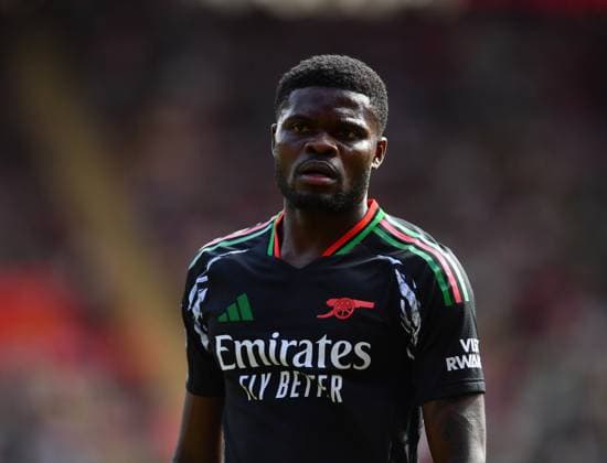 Southampton v Arsenal, Premier League, Football, St. Marys Stadium, Southampton, Hampshire, UK - 25 May 2025 Thomas Partey of Arsenal Southampton St Marys Stadium Hampshire GBR, UK NEWSPAPERS OUT Copyright: xMarkxEnfieldx