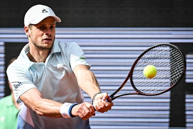 May 25, 2025, Paris, France, France: Yannick HANFMANN of Germany during the first day of Roland-Garros 2025, French Open 2025, Grand Slam tennis tournament at Roland-Garros Stadium on May 25, 2025 in Paris, France. Paris France - ZUMAm308 20250525_zsp_m308_058 Copyright: xMatthieuxMirvillex