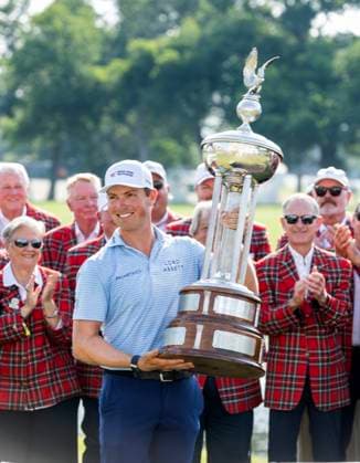May 25, 2025, Fort Worth, Tx, USA: FORT WORTH, TX - MAY 25, 2025 - Ben Griffin wins the 2025 Charles Schwab Challenge PGA, Golf Herren at Colonial Country Club in Fort Worth, Texas. Fort Worth USA - ZUMAsc5_ 20250525_zaf_sc5_017 Copyright: xErichxSchlegelx