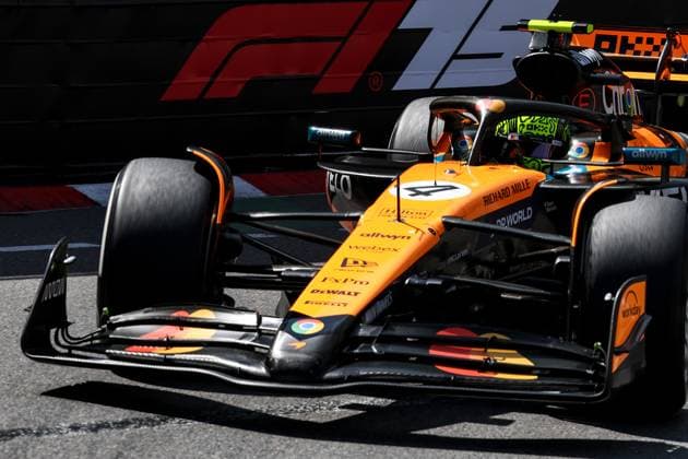 4 Lando Norris (GBR) McLaren F1 Team (GBR) MCL39 Mercedes during the 2025 Formula One Monaco Grand Prix, 8th round of the 2025 Formula 1 World Championship, WM, Weltmeisterschaft taking place from May 23 to 25, 2025 on circuit de Monaco in Monaco (MCO) Monaco Monaco Circuit Monaco