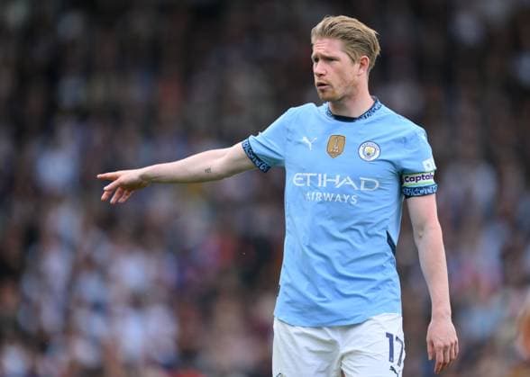 Football - 2024 2025 Premier League - Fulham vs Manchester City - Craven Cottage - Sunday 25th May 2025. Manchester City s Kevin De Bruyne. COLORSPORT Ashley Western