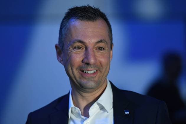 Fußball 2. Bundesliga Mitgliederversammlung des Hertha B.S.C. e. V. am 25.05.2025 in der Messe Berlin in Berlin Ralf Huschen ( Geschäftsführer Berlin )