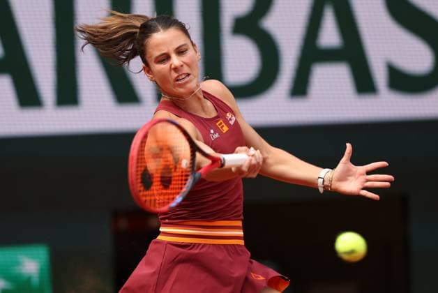 ROLAND GARROS 2025 Thierry Larret MAXPPP - PARIS (75) 26 05 2025 Thierry Larret Maxppp. Tennis. Roland Garros 2025. Internationaux de France de tennis. Stade Roland Garros, Paris (75). Le 26 mai. Court Suzanne Lenglen : Jessica BOUZAS MANEIRO (ESP) vs Emma NAVARRO (USA) PARIS (75) STADE ROLAND GARROS PARIS ILE DE FRANCE FRANCE  Copyright: xMAXPPPxThierryxLarretx TLR202505267567 TLR202505267567