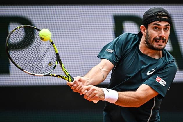May 26, 2025, Paris, France, France: Giulio ZEPPIERI of Italy during the second day of Roland-Garros 2025, French Open 2025, Grand Slam tennis tournament at Roland-Garros Stadium on May 26, 2025 in Paris, France. Paris France - ZUMAm308 20250526_zsp_m308_027 Copyright: xMatthieuxMirvillex