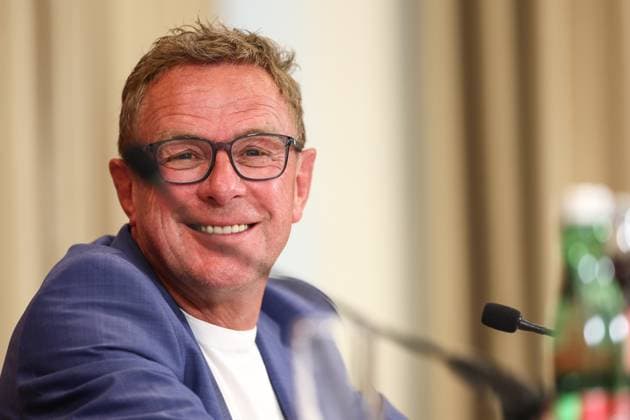 Sport Bilder des Tages SOCCER - OEFB, press conference, PK, Pressekonferenz squad nomination VIENNA,AUSTRIA,26.MAY.25 - SOCCER - OEFB, Oesterreichischer Fussball-Bund, FIFA European Qualifiers 2026, preview, press conference, squad nomination. Image shows head coach Ralf Rangnick (AUT).  GEPAxpictures xArminxRauthner