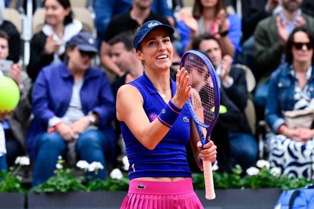 TENNIS : Roland Garros 2025 - Internationaux de France - 26 05 2025 Bernarda Pera ( USA ) celebrates during the 2025 French Open at Roland Garros on May 26, 2025 in Paris, France. ( Photo Dante Badano PSNewz ) - ParisFrance  Copyright: xx