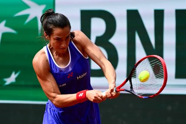 TENNIS : Roland Garros 2025 - Internationaux de France - 26 05 2025 Caroline Garcia ( France ) during the 2025 French Open at Roland Garros on May 26, 2025 in Paris, France. ( Photo Dante Badano PSNewz ) - ParisFrance  Copyright: xx