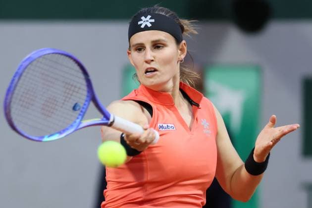 Belgian Greet Minnen pictured in action during a match between US Dolehide and Belgian Minnen in the first round of the Women s Singles at the Roland Garros French Open tennis tournament, in Paris, France, Monday 26 May 2025. This year s tournament takes place from 25 May to 08 June. BENOITxDOPPAGNE  x125412065x