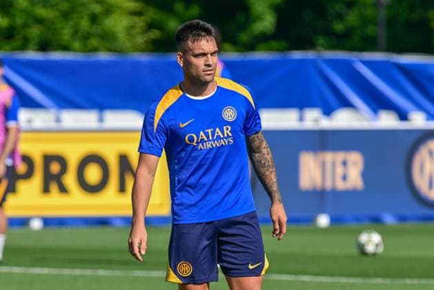 Lautaro Martinez seen during the Inter Media Day during Inter Champions League Media Day, UEFA Champions League football match in Appiano Gentile, Italy, May 26 2025  Copyright: xTommasoxFimiano IPAxSportx xipa-agency.netx xx IPA_58286579 IPA_Agency_IPA58286579