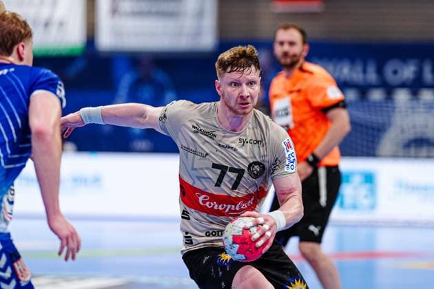 Johannes Wasielewski (Bergischer HC, 77) GER, VfL Luebeck-Schwartau vs. Bergischer HC, Handball, 2. Bundesliga, Spieltag 32, Saison 2024 2025, 26.05.2025 GER, VfL Luebeck-Schwartau vs. Bergischer HC, Handball, 2. Bundesliga, Spieltag 32, Saison 2024 2025, 26.05.2025 Luebeck