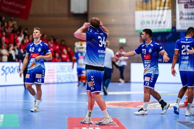 VfL Luebeck-Schwartau enttaeuscht enttaeuschung nach Niederlage GER, VfL Luebeck-Schwartau vs. Bergischer HC, Handball, 2. Bundesliga, Spieltag 32, Saison 2024 2025, 26.05.2025 GER, VfL Luebeck-Schwartau vs. Bergischer HC, Handball, 2. Bundesliga, Spieltag 32, Saison 2024 2025, 26.05.2025 Luebeck