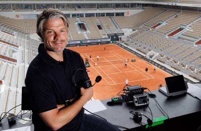 Belgian RTBF journalist Benjamin Deceuninck poses for photographer during the Roland Garros French Open tennis tournament, in Paris, France, Tuesday 27 May 2025. This year s tournament takes place from 25 May to 08 June. BENOITxDOPPAGNE  x125460655x