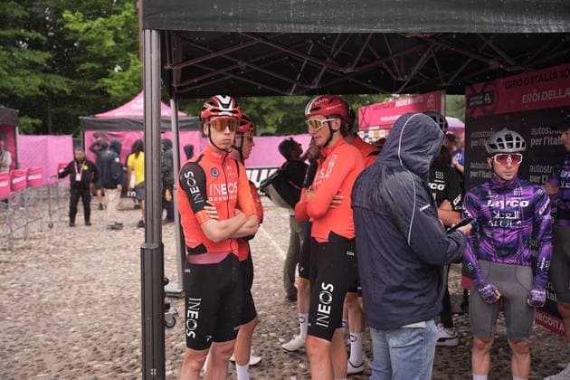 Ineos Grenadiers during the stage 16 of the Giro d™Italia from Piazzola sul Brenta to San Valentino (Brentonico), Italy - Tuesday, May 27, 2025. - cycling.  Copyright: xMarcoxAlpozzi LaPressex