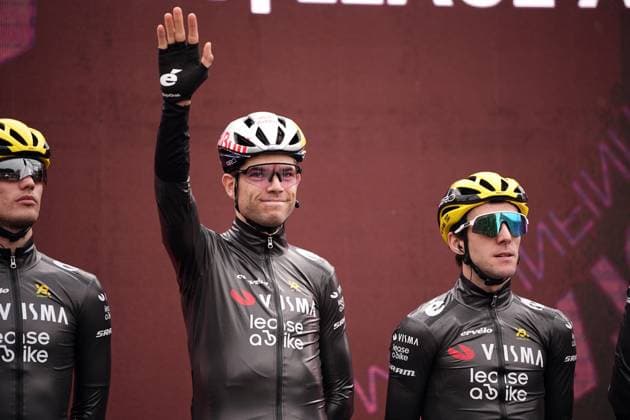 Van Aert Wout of Team Visma Lease A Bike during the stage 16 of the Giro d™Italia from Piazzola sul Brenta to San Valentino (Brentonico), Italy - Tuesday, May 27, 2025. - cycling.  Copyright: xMarcoxAlpozzi LaPressex